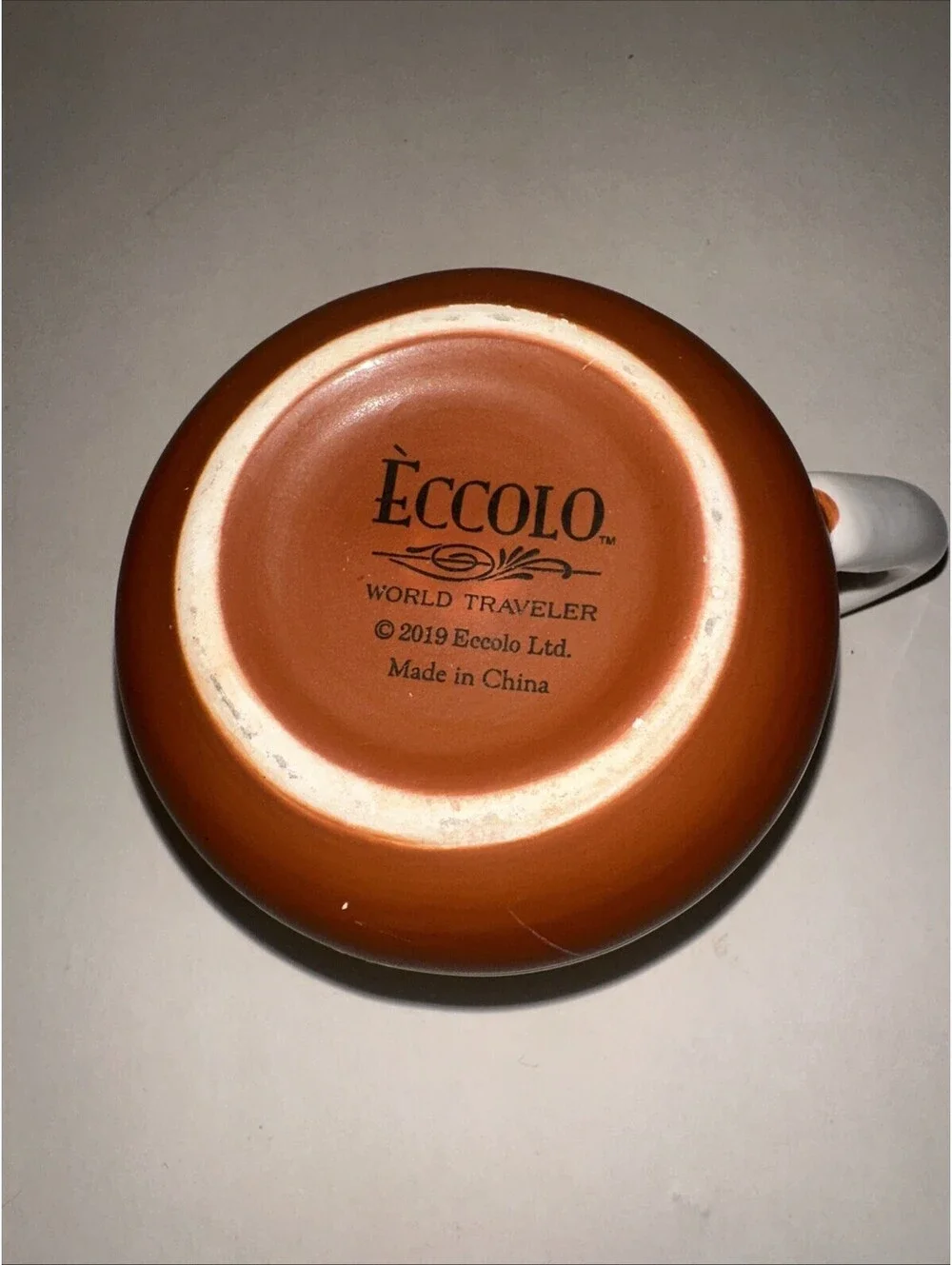 ECCOLO World Traveler 3D Cat Lady Mug Paw Prints Ceramic White Coffee Tea 2019